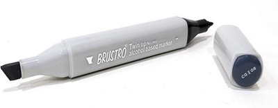 

Brustro Twin Tip Alcohol Based Marker Grey (Cool Grey II 8)(Set of 1, Grey (Cool Grey II 8))