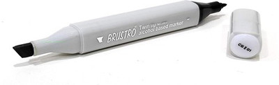 

Brustro Twin Tip Alcohol Based Marker Cool Grey II 1(Set of 1, Cool Grey II 1)