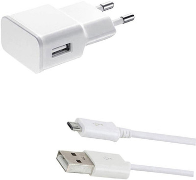 DAKRON Wall Charger Accessory Combo for Karbonn Titanium Jumbo 2(White)