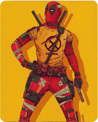 

Chakri-The Spinning Art deadpool in yellow Mousepad Mousepad(Multicolor)