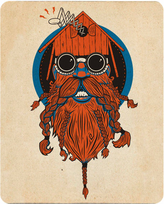 

Chakri-The Spinning Art the beard Mousepad Mousepad(Multicolor)
