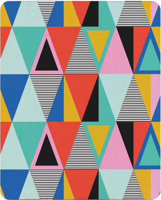 

Chakri-The Spinning Art graphics triangles Mousepad Mousepad(Multicolor)
