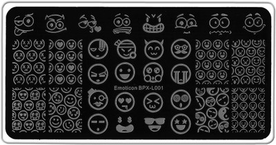 

Born Pretty Emoticon BPX-L001 Stainless Steel Nail Stamping Image Plate.(Steel)