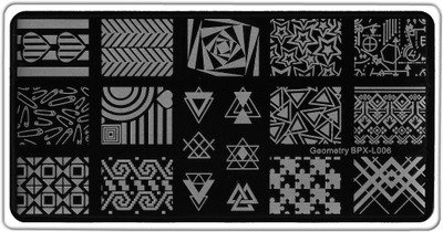 

Born Pretty Geometry BPX-L006 Stainless Steel Nail Stamping Image Plate.(Steel)
