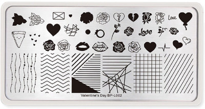 

Born Pretty Valentine’s Day BP-L002 Stainless Steel Nail Stamping Image Plate.(Steel)