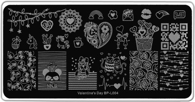 

Born Pretty Valentine’s Day BP-L004 Stainless Steel Nail Stamping Image Plate.(Steel)