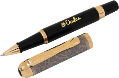 

Oculus Mosaic-0922 Carving in Bronze, Black and Golden Combination Royal Collection metallic Roller Ball Pen