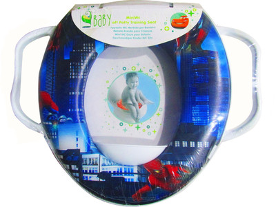 

VBaby Soft Comfortable Spider Full Cushion Toilet Seat Trainer Seat with Handle Potty Seat(Blue)