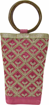 

Deepsum Light Pink Ethnic Raw Silk Saree Clutch Mobile Pouch Waist Clip Ladies Purse Gift For Women Mobile Pouch(Purple)