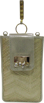 

Deepsum Gold Party Saree Clutch Mobile Pouch Waist Clip Ladies Purse Gift For Women Mobile Pouch(Gold)