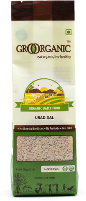

GroOrganic Unpolished White Urad Dal (Split)(500 g)