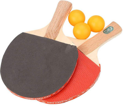 

QUINERGYS ® 5 Star Professional Ping Pong Table Tennis Paddle Advanced Trainning Ping Pong Racket Set of 2 and 3 Balls Table Tennis Kit