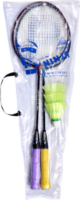 

Pioneer Ninja Junior Badminton Set Multicolor Strung Badminton Racquet(S3 - Small, 100 g)