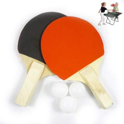 

QUINERGYS ® Table Tennis Paddles - Set of 2 Recreational Table Tennis Paddles with 3 Upgraded Table Tennis Balls Table Tennis Kit