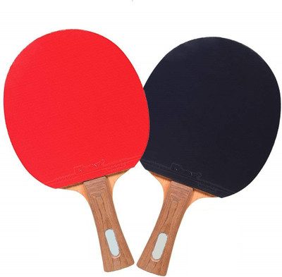 

QUINERGYS ® Beginner Table Tennis Paddles Advanced Trainning Ping Pong Racket Long Handle (2PCS) Table Tennis Kit