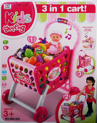 

KITI KITS Food Shopping trolley (3 in 1 Cart With Light&sound)