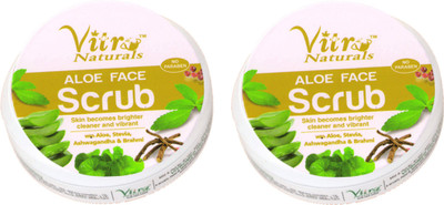 

Vitro Naturals Aloe Face Scrub 100 gm Set of 2 Scrub(100 g)