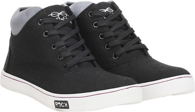 

Knot n Lace Target High Tops For Men(Black, Grey