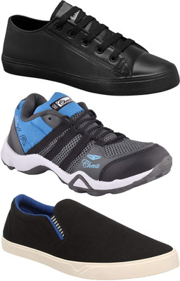 Chevit Running Shoes For Men(Grey, Black