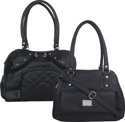

Element Cart Women Evening/Party, Casual Black PU Sling Bag