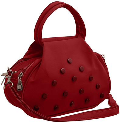 

BUY FOR CHANGE LLP Women Casual, Formal Maroon PU Sling Bag