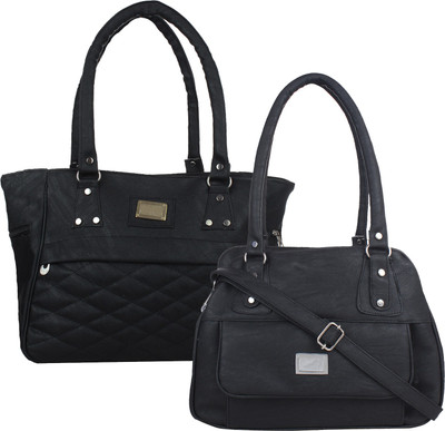 

Element Cart Women Evening/Party, Casual Black PU Sling Bag