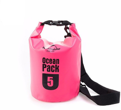 

Italish 19 inch/48 cm (Expandable) 5 Liter Waterproof Outdoor Dry Bag For Drifting Swimming Gym Bag(Pink)
