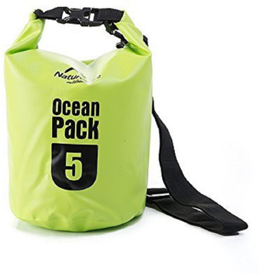 

Lemish 5 Liter Waterproof Outdoor Dry Bag For Drifting Swimming Gym Bag-Green Small Travel Bag(Green)