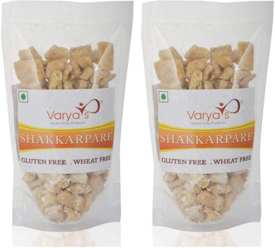 

Varya's Gluten Free Shakkarpare Double Pack - (2x200) grams(400 g, Pack of 2)