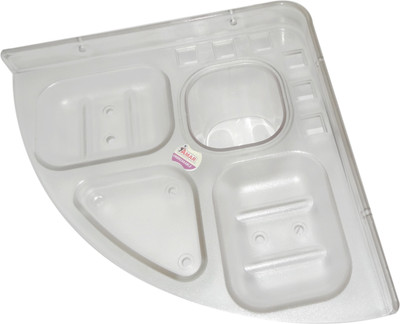 

Amar Corner Soap Dish With Tumbler(Clear)
