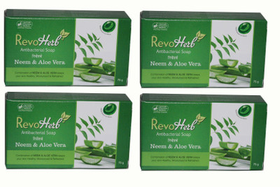 

Revoherb Antibacterial Neem & Aloe Vera soap(300 g, Pack of 4)
