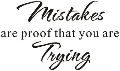 marvellous 60 cm m_mistakesarelearning Self Adhesive Sticker(Pack of 1)