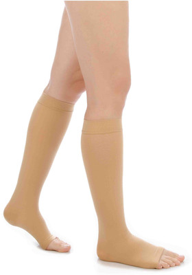 

MEDILIN MEDILASTIX THERAPEUTIC COMPRESSION STOCKINGS CLASS 2 ( MEASURED COMPRESSION OF 23-32 mmHg) KNEE HIGH/ OPEN TOE/ BEIGE / FOR VARICOSE VEINS . Ankle Support (M, Beige)