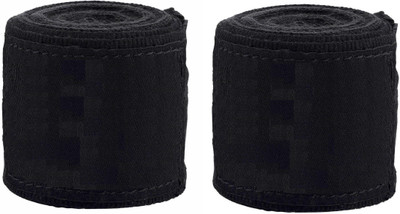 

QUINERGYS ® Deep Black - Hook and Loop Protection Handwraps Wrist Support (, Deep Black