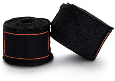 

QUINERGYS Impact Boxing/MMA Handwraps 180" Mexican Style Elastic 1 Pair Wrist Support (, Soft Black