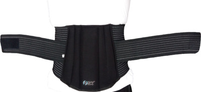 

RCE Lumber Support (LSD-14) Belt -Double Pull Presssuried Lower back waist Support for Unisex Adjustable Compression Lumbar Support (, Black