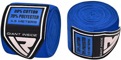 

QUINERGYS ™ Slight Blue - Boxing Mexican Style Hand Wraps - 180" - Hawaiian Wrist Support (, Slight Blue