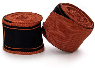 

QUINERGYS 4.5M Cotton Boxing Handwraps Bandages Punching Hand Wraps by DOM Wrist Support (, Hook Red