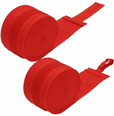 

QUINERGYS ® Heart Red - Boxing Hand Wraps Bandages Fist Inner Gloves Muay Thai Pairs Wrist Support (, Heart Red