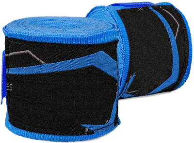 

QUINERGYS Professional Hand Wraps - Custom Designs - Boxing - Kickboxing - MMA - Muay Thai Wrist Support (, Electric blue