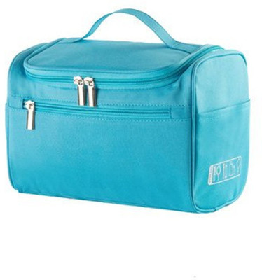 

Alwick Portable Hanging Toiletry Bag Travel Organizer Cosmetic Bag For Women & Men Kit with Hanging Hook Travel Toiletry Kit(Blue, Pink)