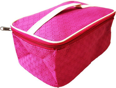 

FORE TREND Pouch Bag For Women | Vanity Box- Makeup Vanity Box(Pink)