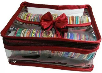

BW Double Roll Bangle Storage Kit Vanity Box(Maroon)