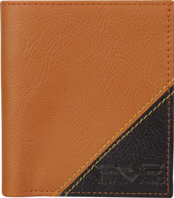 

Vital King Men Casual Tan, Black Artificial Leather Wallet(3 Card Slots)