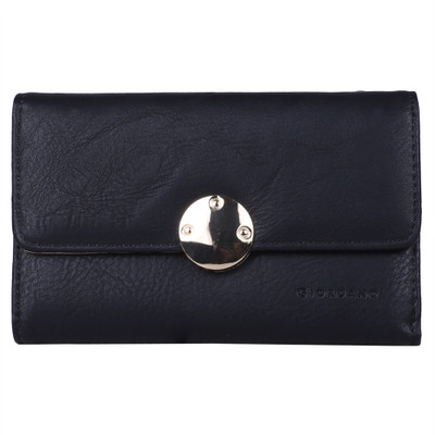 

Giordano Women Casual Black Artificial Leather Wallet(10 Card Slots)