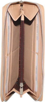 

ssol Women Trendy Brown Genuine Leather, Genuine Leather Wallet(12 Card Slots), 03