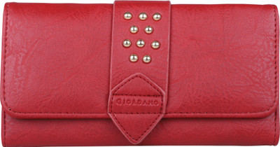 

Giordano Women Evening/Party Red Artificial Leather Wallet(9 Card Slots)