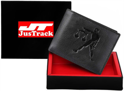 

Justrack Men Casual Black Genuine Leather Wallet(3 Card Slots)
