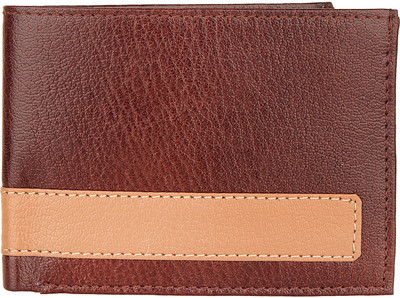 

ALW Men Casual Brown, Tan Genuine Leather Wallet(2 Card Slots)