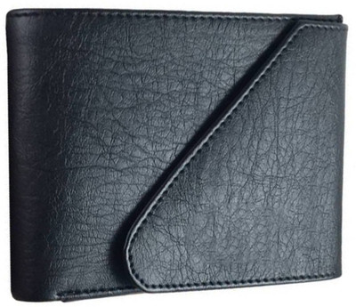 

loopa Men Casual Black Artificial Leather Wallet(3 Card Slots)